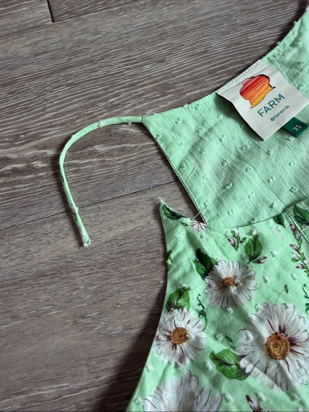 Farm Rio Floral Tiered Maxi Dress - Green, Blue, Pink, Yellow - Picture 4 of 4